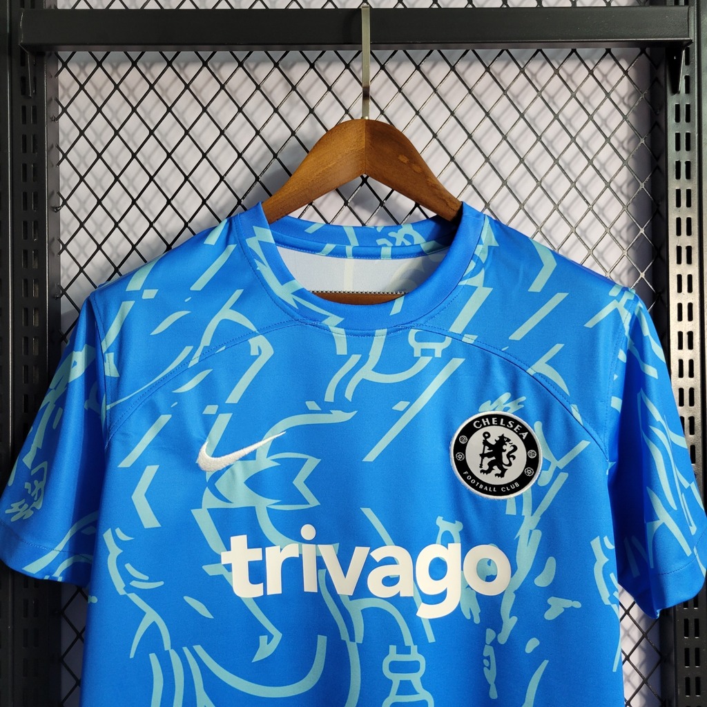 Camiseta de Entrenamiento Azul de Chelsea 2022 23 AREA10