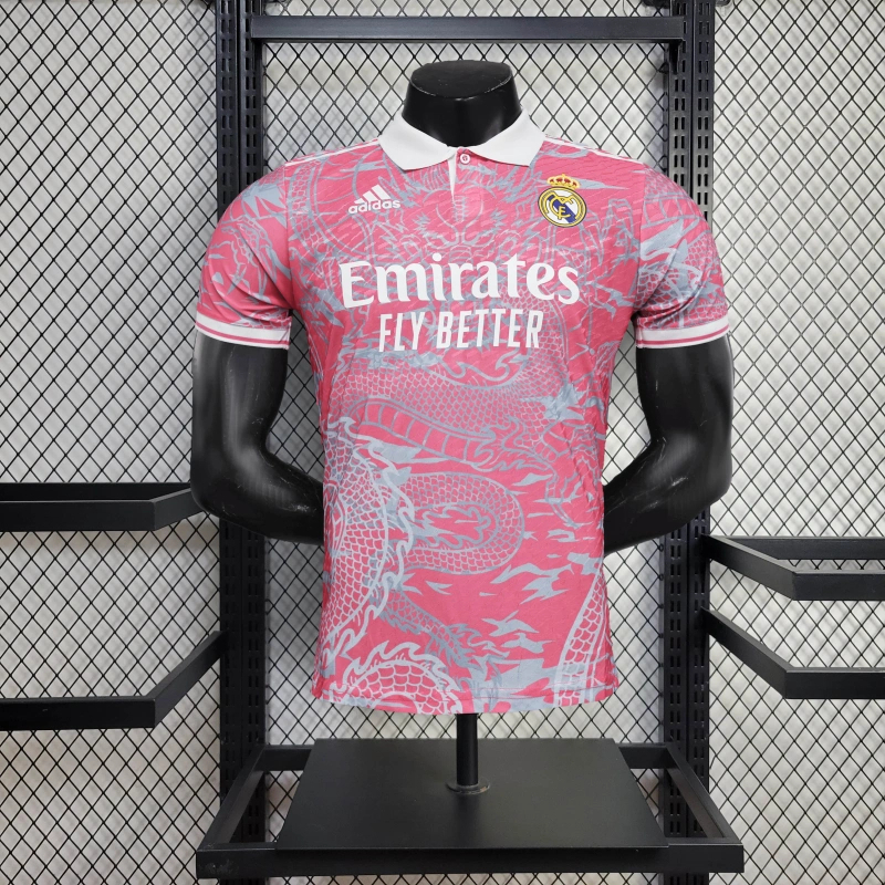 Real madrid pink shirt hotsell
