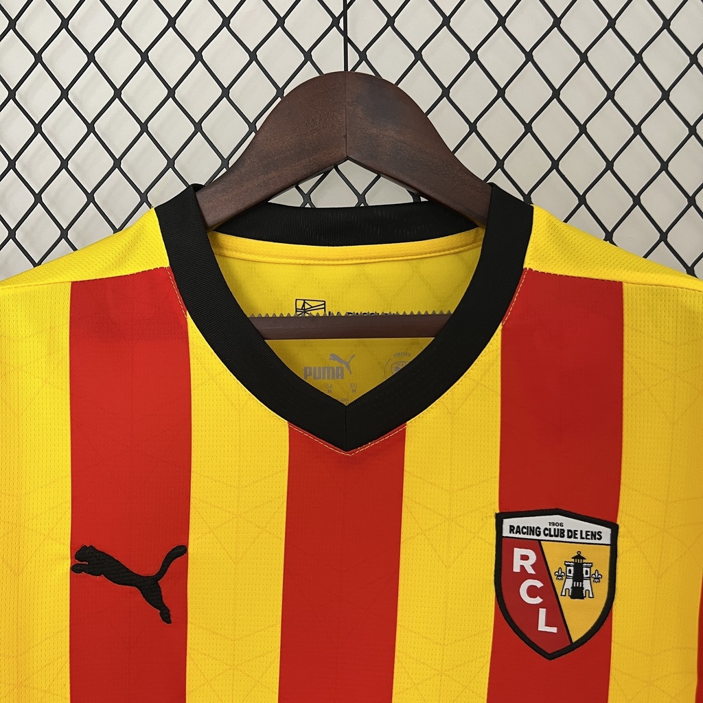 Camiseta Local Amarilla y Roja de RC Lens 2024 25 AREA10