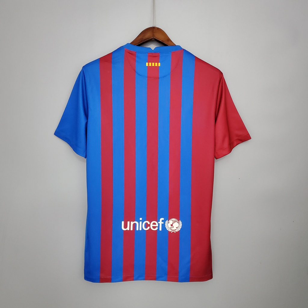 Camiseta Local Azul y Roja de FC Barcelona 2021 2022 AREA10