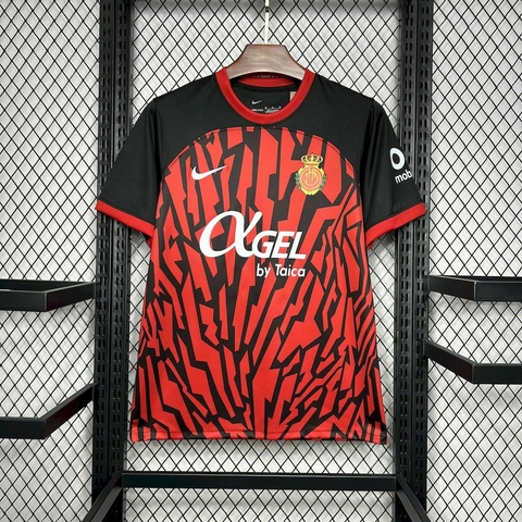 RCD Mallorca Black and Red Home Shirt 2024 25 AREA10