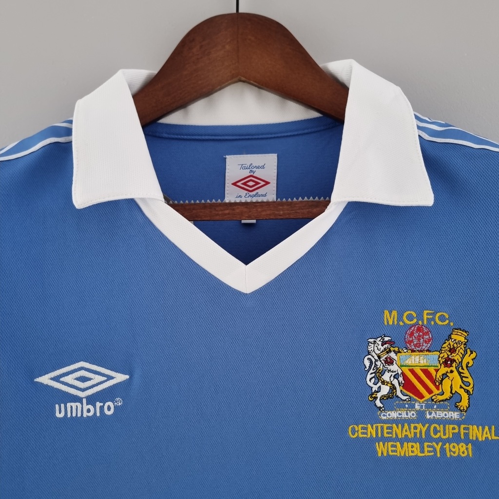 Manchester City Blue Retro Home Shirt 1981 82 AREA10