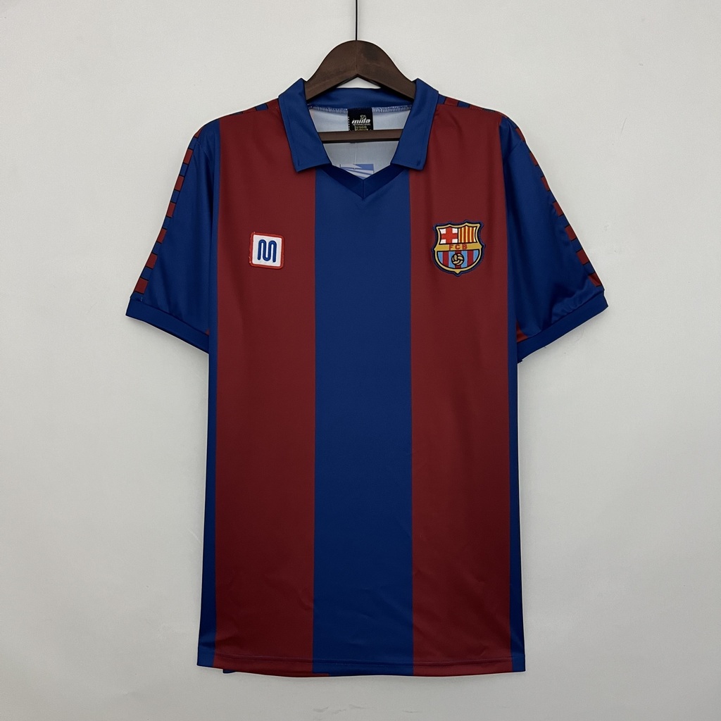 FC Barcelona Red and Blue Retro Home Shirt 1980 81 AREA10