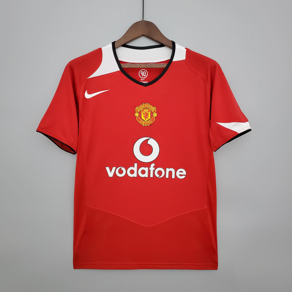 Manchester United Red Retro Home Shirt 2005 06 AREA10
