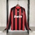 AC Milan 2008/09 ~ Camiseta Retro Roja y Negra Mangas Largas - comprar online