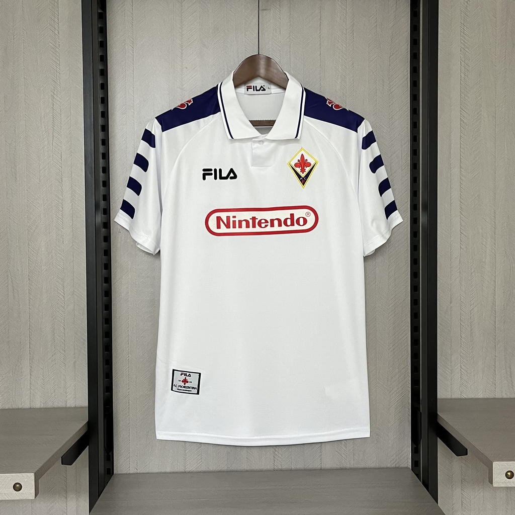 Fiorentina White Retro Away Shirt 1998 99 AREA10