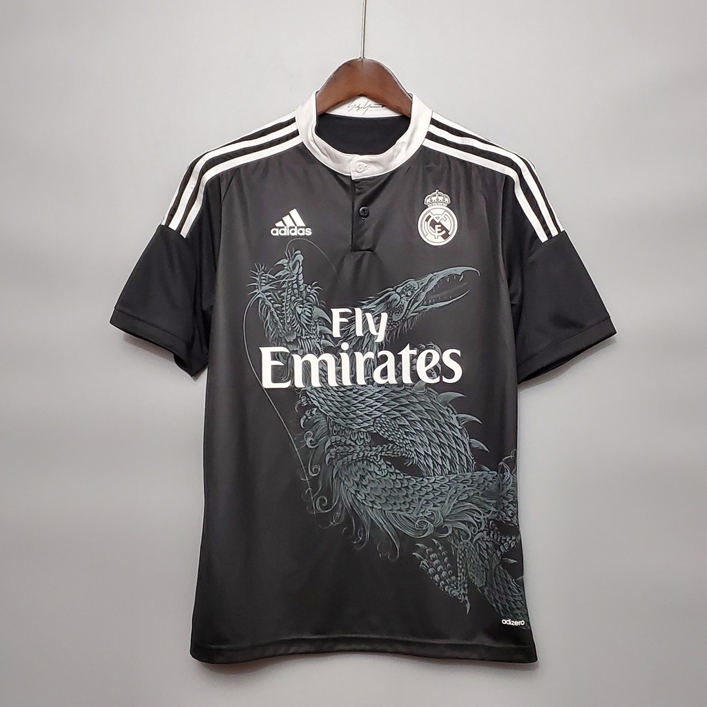 Camiseta Retro Visitante Negra de Real Madrid 2014 15 AREA10