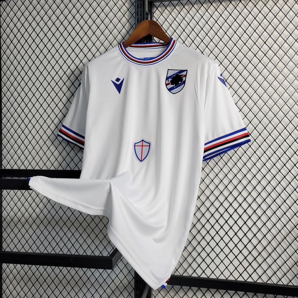 Sampdoria 2022 23 White Away Shirt