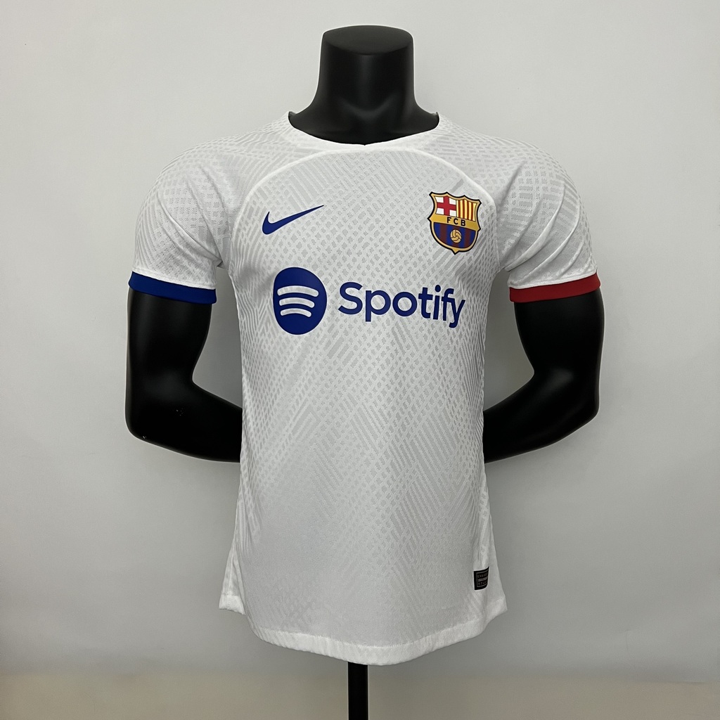 FC Barcelona White Away Shirt Player 2024 AREA10