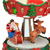 Carrossel Musical em Resina com Papai Noel a Corda Vermelho 11x16 cm - comprar online