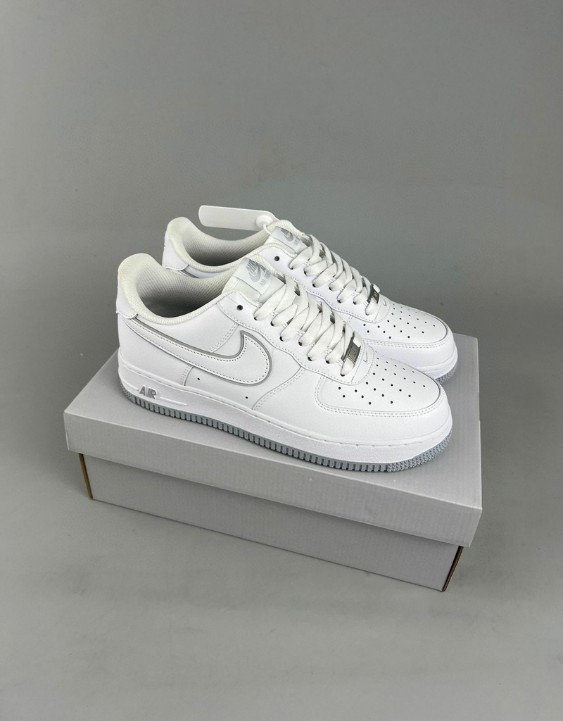 Air force one cheap gray and white