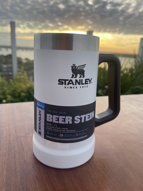 Vaso Térmico Stanley 473ml Blanco - Pinta Cerveza - Destapador