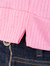 Blusa Gola Alta Rosa Chiclete Malha Canelada 2430070 - comprar online
