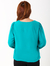 Blusa Mg Longa Verde Petroleo Viscolinho 2910008 - comprar online