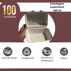 Embalagens Biodegradáveis 600ml - comprar online