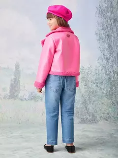 Jaqueta Pink Fake Leather Animê na internet