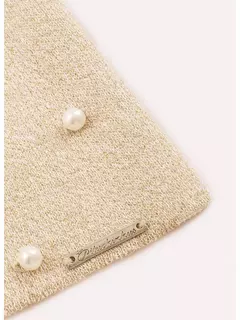 Blusa Cropped Tricot Shine Dourado Pituchinhus na internet
