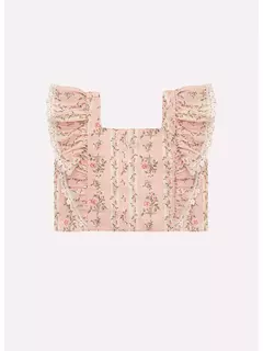 Blusa Cropped Algodão Flores Pituchinhus - comprar online