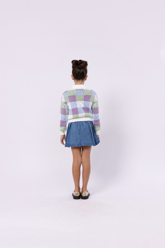 Blusa em Tricot Multicolorido Um Mais Um na internet