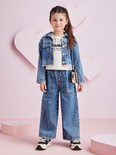Jaqueta Jeans Com Strass Momi - loja online