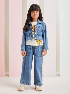Jaqueta Jeans Com Strass Momi - loja online