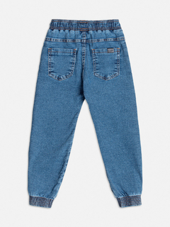 Calça Jeans Cós e Punho de Elástico Youccie - Bolhinhas de Sabão