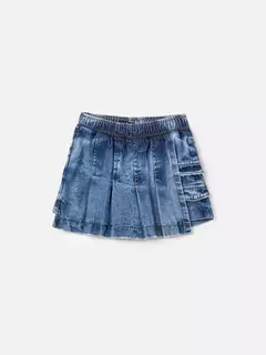 Shorts Saia Com Pregas Jeans Animê - comprar online