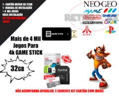 Imagem do CARTÃO DE MEMÓRIA COM JOGOS RETRO PARA GAME STICK 4K - 10 MIL JOGOS (GAME STICK 4K)