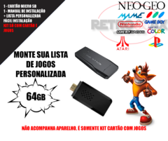 CARTÃO DE MEMÓRIA COM JOGOS RETRO PARA GAME STICK 4K - 10 MIL JOGOS (GAME STICK 4K) - comprar online