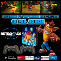 Video Game Retro 18 Mil Jogos + 2 Controles PSX 32GB