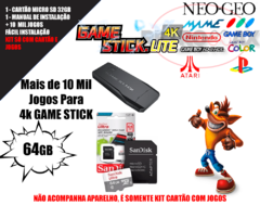 CARTÃO DE MEMÓRIA COM JOGOS RETRO PARA GAME STICK 4K - 10 MIL JOGOS (GAME STICK 4K) - loja online