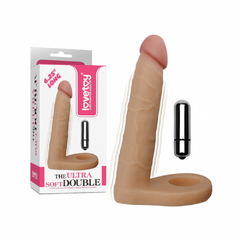 00048 | Anel Companheiro com Veias Salientes e Cápsula 10 Vibrações - Bege - LOVETOY - loja online