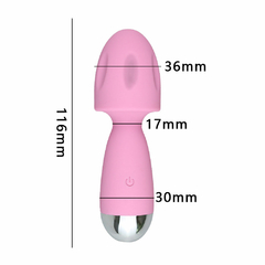 00101 | Mini Varinha Mágica em formato de cogumelo com 10 modos de vibração - YOUVIBE - E-VARIEDADES