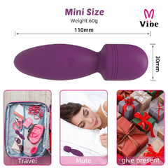 00125 | Mini vibrador potente com 10 níveis intensos de vibração para clitoris ou estimulos internos - VIBE