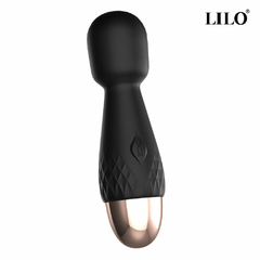 00131 | Mini Massageador corporal recarregável, em silicone ABS super macio, possui 10 modos de vibração - LILO