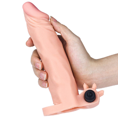 00316 | Capa peniana com extensor de 5 cm e anel para escroto, estimulador de clitóris e cápsula vibratória - LOVETOY - loja online