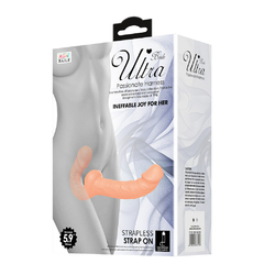 00447 | Penetrador strapless com plug vaginal, permite o uso sem cintas,Confeccionado em TPR de textura leve e macia - BAILE na internet