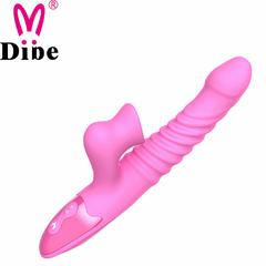 00490 | Vibrador recarregável vai e vem, possui 7 modos de vibração e 7 modos de movimentos de vai e vem - DIBE - comprar online