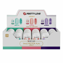 00628 | Masturbador EGG seu interior possui cerdas massageadoras e estimulantes,3 modelos, total 18 unidades - PRETTY LOVE - loja online