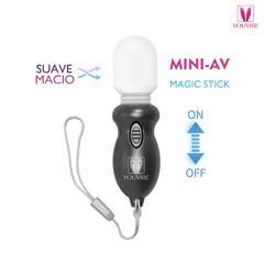 00827 | Mini vibrador chaveiro,com cabeça totalmente flexível em material macio e leve ao toque - YOUVIBE - E-VARIEDADES