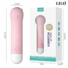 00845 | Mini vibrador recarregável com 10 modos de vibração - LILO - E-VARIEDADES