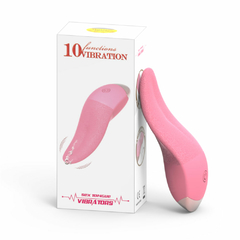 00915 | Vibrador clitoriano em formato de língua com 10 modos de vibração - VIPMIX