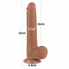 01149 | Pênis Realístico 22x3,7 cm - Sliding Skin Dual Layer Dong Flesh - LOVETOY - comprar online