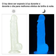 01204 | Pênis Fosforescente 21,5 cm. Lumino Play Dildo - LOVETOY - loja online