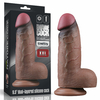 01260 | Pênis Dupla Densidade 24,6x7cm -Dual Layered Platinum Silicone Cock Marrom - LOVETOY