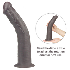 01272 | Pênis Dupla Densidade Rotativo com controle remoto 24,4,5 cm Dual Layered Platinum Silicone Rotator - LOVETOY - loja online