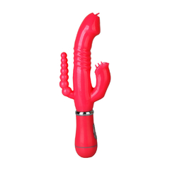 01341 | Vibrador de Ponto G e Clitóris á Pilha com 12 modos de vibração - 3 em 1 - YOUVIBE