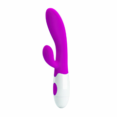 01372 | Vibrador com estimulador, feito de silicone material macio com toque aveludado - PRETTY LOVE na internet