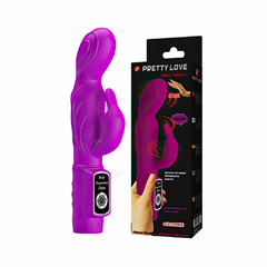 01374 | Vibrador sensorial, transmite sua vibração multivelocidade ao ter contato com o corpo, reconhecendo o calor e acionando prontamente sua vibração - PRETTY LOVE