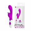 01396 | Vibrador com estimulador clitoriano em formato de de borboleta,dois motores que com 30 vibrações - PRETTY LOVE